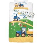 Detexpol Povlečení do postýlky Farma na kopci modrá 100 x 135 cm 40 x 60 cm – Zboží Dáma