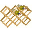 Dřevěný regál na víno pro 10 lahví