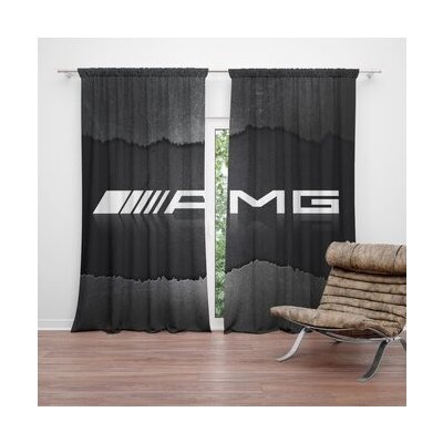 Sablio Závěs AMG černá: 2ks 140x250cm – Hledejceny.cz