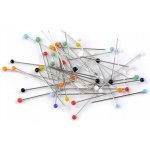 Špendlíky se skleněnou hlavičkou délka 30mm – Zboží Dáma