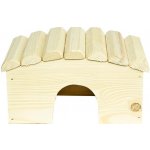 Sedupa Domek dřevo morče obloukovitá střecha 23 x 17 x 14 cm – Zboží Mobilmania
