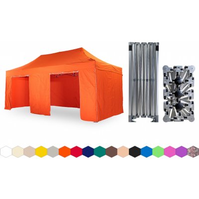 TENTino BIG HEXAGON 3x6 m 6A ORANŽOVÁ 4 nohy – Hledejceny.cz