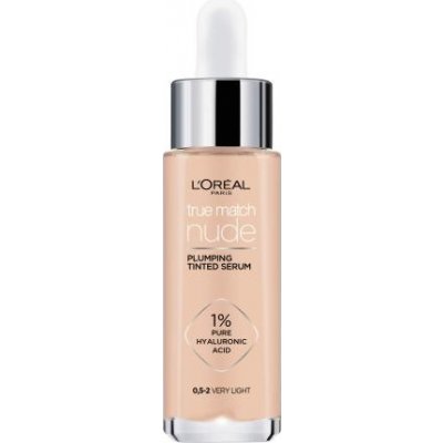 L'Oréal Paris True Match Nude Plumping Tinted Serum tónující sérum 0,5-2 Very Light 30 ml – Hledejceny.cz