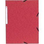 Exacompta spisové desky s gumičkou a štítkem, A4 maxi, prešpán, červené – Zboží Mobilmania