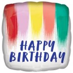 balónek Happy Birthday barevný – Zboží Dáma