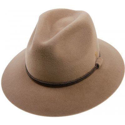 Dámský plstěný klobouk Tonak Fedora Stretti Eko 21144/17 hnědý P9470