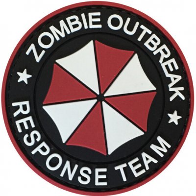 WARAGOD Nášivka 3D Zombie Outbreak Response Team Resident Evil Umbrella 6cm – Zbozi.Blesk.cz