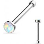 Šperky4U piercing do nosu světlý opál N0009-WH – Zboží Dáma