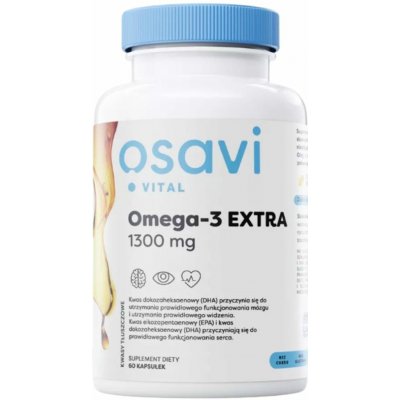 Osavi Omega-3 EXTRA citrón 1300 mg 60 kapslí – Hledejceny.cz