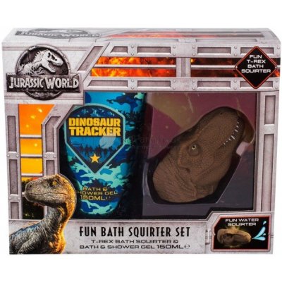 Universal jurassic world sprchový gel 150 ml + hračka do koupele universal jurassic world fun bath squirter set dárková sada