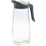 Excellent Houseware Skleněný džbán s černým víkem, 1,5l šedá – Zboží Dáma