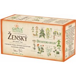 Grešík Ženský čaj bylinný porcovaný 20 x 1,5 g