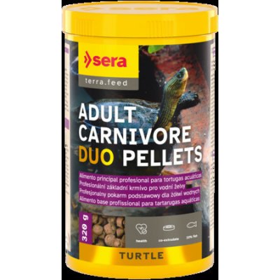 Sera Turtle Adult Carnivore Duo Pellets 250 ml – Hledejceny.cz