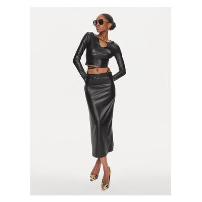 Versace Jeans Couture midi sukně 76HAE800 černá