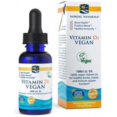 Nordic Naturals Vitamin D3 na rostlinné bázi 30 ml – Hledejceny.cz