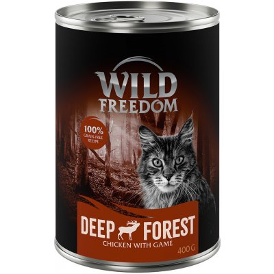 Wild Freedom Adult bez obilovin Deep Forest zvěřina & kuřecí 6 x 0,4 kg – Zboží Mobilmania