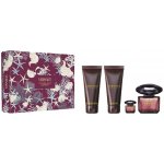 Versace Crystal Noir Pour Femme EDP 90 ml + sprchový gel 100 ml + tělové mléko 100 ml + EDP 5 ml pro ženy dárková sada – Zboží Mobilmania