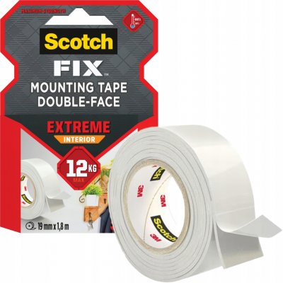 3M Scotch Extreme Interior Oboustranná páska extra pevná 19 mm x 1,8 m – Hledejceny.cz