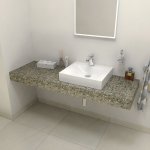 Sapho TAILOR rockstone deska 150x50 cm, provedení límce R TR150R – Zboží Dáma