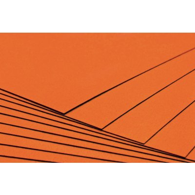 Tvrdý kreativní papír oranžový A4 - 300g