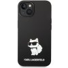 Pouzdro a kryt na mobilní telefon Apple Karl Lagerfeld Ochranný kryt pro iPhone 14 PLUS - Karl Lagerfeld, Liquid Silicone Choupette NFT Black KLHCP14MSNCHBCK