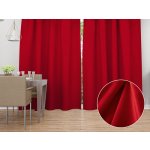 Biante Sametový závěs Velvet Premium SVP-051 Sytě červený - šířka 135 cm 135x190 cm – Hledejceny.cz