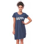 DN Nightwear mateřská noční košile Happy mommy tmavě modrá se zipem – Zbozi.Blesk.cz