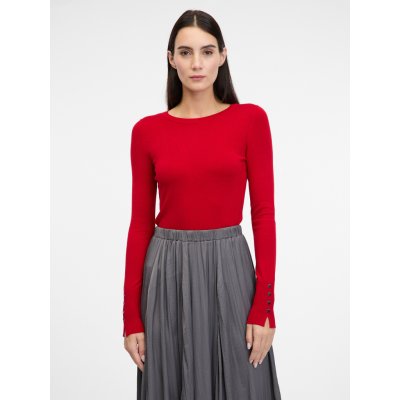 Červený dámský svetr ORSAY Dámské bílá šedá červená – Zboží Dáma