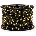 Easy Fix interiérový LED světelný řetěz 100 m, teple bílý, 1000 diod, zelený kabel IP20, cívka – Hledejceny.cz