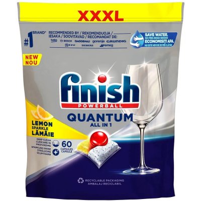 Finish Quantum All in 1 Lemon Sparkle tablety do myčky 60 ks
