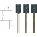 Proxxon 28781 Stopkové brousky Korund válec 3 ks – Zboží Dáma