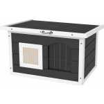 Pawhut Domeček venkovní se škrabadlem dřevěný 61 x 45 x 37 cm – Zboží Mobilmania