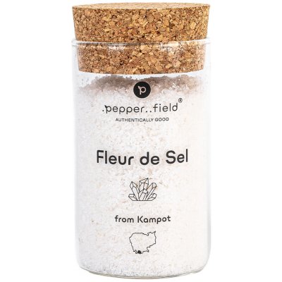 Pepper..field Solný květ Fleur de Sel ve skleněné dóze 160 g – Sleviste.cz