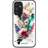 Pouzdro a kryt na mobilní telefon Samsung Mobiwear Glossy Samsung Galaxy A15 / A15 5G G017G Pírka a květy