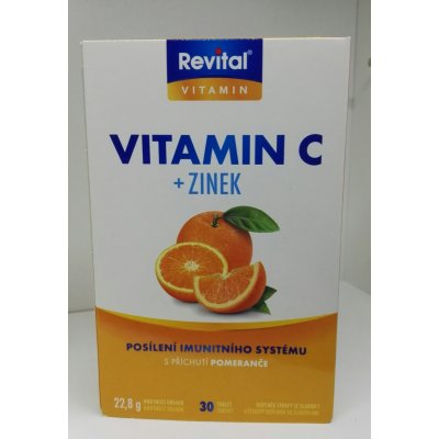 Vitar Revital Vitamin C+zinek 30 tablet