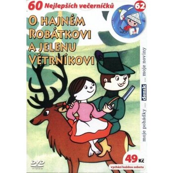 O hajném Robátkovi a jelenu Větrníkovi papírový obal DVD