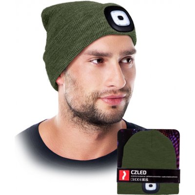 Zimní čepice s LED baterkou SHINE KHAKI khaki – Hledejceny.cz