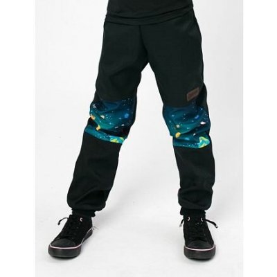 Drexiss dětské softshellové kalhoty s úpletem black universe – Zboží Mobilmania