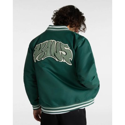 Vans MN Dunton Baseball Jacket Bistro Green – Zboží Mobilmania