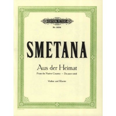 Bedřich Smetana Aus Der Heimat / Z domoviny noty na housle klavír – Hledejceny.cz