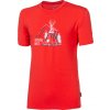 Pánské Tričko Pánské bambusové triko Progress Pioneer Teepee červená