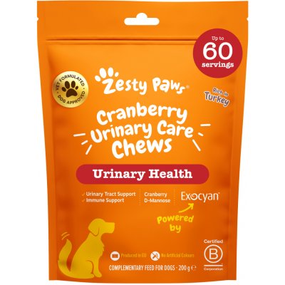 Zesty Paws Cranberry Urinary Chews 60 tablet – Hledejceny.cz