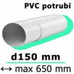 Mikawi Teleskopické kulaté ventilační potrubí d150 mm, x 490 mm 59-6028 – Hledejceny.cz