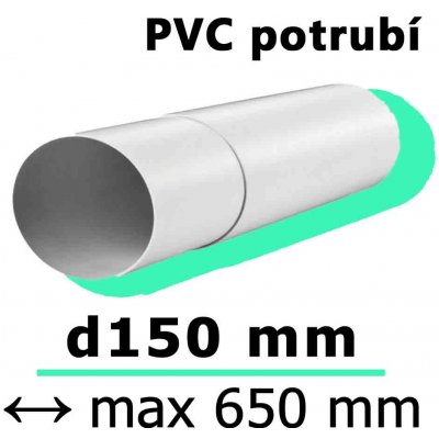 Mikawi Teleskopické kulaté ventilační potrubí d150 mm, x 490 mm 59-6028 – Hledejceny.cz