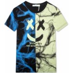 Kugo CHLAPECKÉ TRIČKO modrá hrášková MC9870 – Zboží Mobilmania