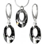 Stříbrný set Helios Crystal Silver Night Swarovski Elements LSW133S – Zbozi.Blesk.cz