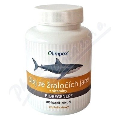 Olimpex Olej ze žraločích jater+vit. 180 kapslí – Hledejceny.cz