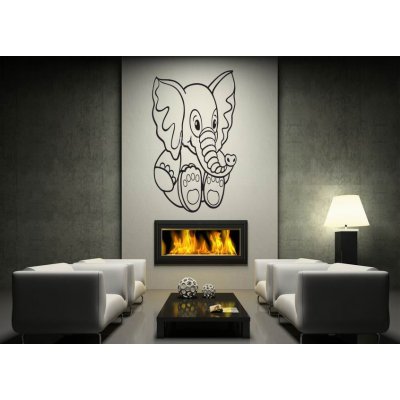 Weblux vzor s76718366 Šablona na zeď - elephant toy slon báchorka dobré bydlo, rozměry 170 x 100 cm