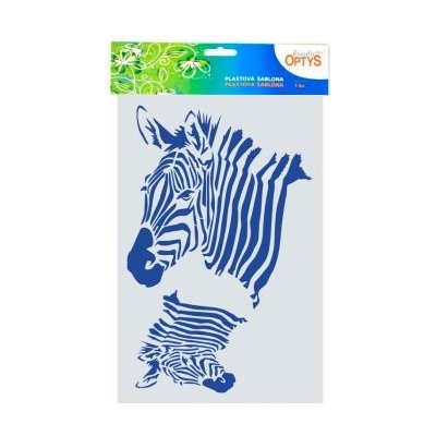 Šablona Zebra 2 20 x 30 cm plast – HobbyKompas.cz