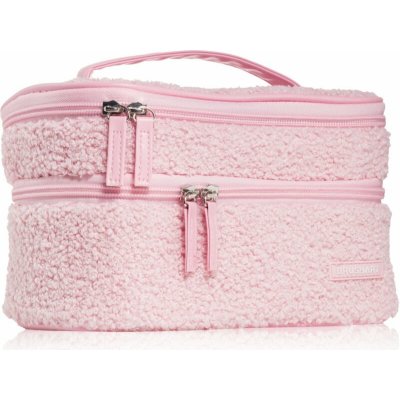 BrushArt Accessories fluffy make-up bag taštička s dvěma přihrádkami light pink – Zbozi.Blesk.cz